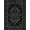 Black Silver, Pattern 10, variant on ODIKA 8'x10' Washable Area Rug Durable, Non-Slip Charcoal Black Gothic Medallion Design Intricate Filigree with Vintage Arches for Living Room, Under Sectional, Family