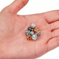 thumbnail image 5 of HOOUN 30pcs/lot Glass Rhinestone Ball Bead imitate Crystal Spacer Loose Beads Jewelry-Rhodium Ball Beads-8mm, 5 of 6