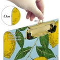 thumbnail image 3 of FMSHPON Lemons Hand Drawn Retro Citrus Fruits Clipboard Hardboard Wood Nursing Clip Board and Pull for Standard A4 Letter 13x9 inches, 3 of 7