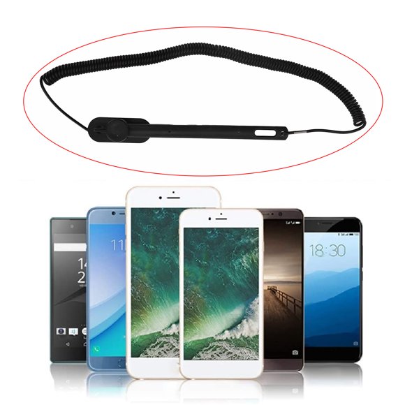 Stylet de Résistance, Stylo Écran Tactile Haute Précision Professionnel Pointe Flexible Mini Taille avec Corde à Ressort Extensible pour Tablettes pour Machines POS 15cm,35cm