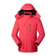 thumbnail image 2 of APEXFWDT Men's Soft Shell Heated Jacket with Detachable Hood Heated Jacket for Men Windproof Electric Insulated Coat (Battery Not Included), 2 of 8