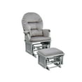 thumbnail image 3 of Suite Bebe Madison Glider & Ottoman, Grey Finish with Light Grey Cushions, 3 of 4