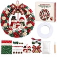 thumbnail image 7 of 3D Christmas Fabric Poke Wreath DIY Kit, Fabric Poke Art Kit for Adults, Christmas Wreath DIY No-sew Craft Kits, Classic Holiday Wreath Craft Gift for Door and Wall Home Display, 7 of 7
