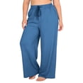 thumbnail image 6 of Bosfbaoi Plus Size Women's Pants Loose Wide Leg Pants Elastic Waist Drawstring Sweatpants with Pockets Casual Trousers, 6 of 9