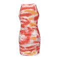 thumbnail image 4 of Pompotops Mode Femmes Col Rond Sexy Teinture sur Nœuds Été Sacs Femme Robe Ajustée, 4 of 9