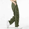 thumbnail image 4 of Women's Cargo Pants Lightweight Hiking Pants Athletic Casual Travel Drawstring Trousers, 4 of 6