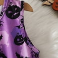 thumbnail image 6 of Weebloom Halloween Baby Girl Outfit Toddler Girls Hooded Tops Pumpkin Bat Dress Two Piece Outfits Set Kids Clothes Black 5-6 Years, 6 of 9