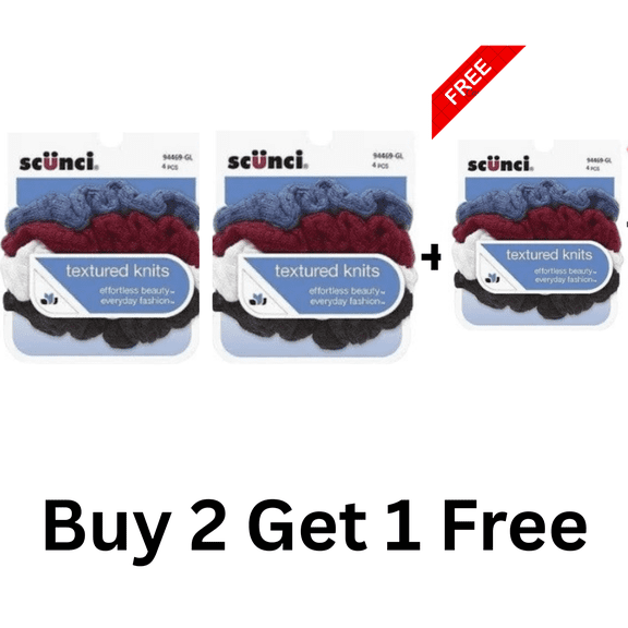 Scunci Effortless Beauty Mini Waffle Twisters (4 pcs)