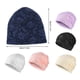 thumbnail image 5 of Qarigey Gorro de nailon y LICRA para mujer, gorros con estilo, accesorios ajustables para la cabeza, gorro de punto, tocado de otoño, azul Sombreros Blanco Qarigey AP011230-04, 5 of 6