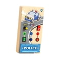 thumbnail image 1 of Tablero de actividades Montessori para bebés pequeños con luz LED para niños mayores de 18 meses policía, 1 of 9