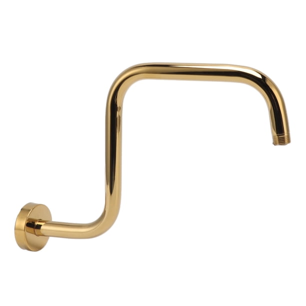 Brazo De Extensión De Ducha, Brazo Elevador De Cabezal De Ducha En Forma De S Montado En La Pared Dorado Para