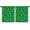 Green and Black, variant on Blackout Kids Curtains,Green and White Checkered Pattern Children's Insulated Curtains Set Of 2,Bedroom Essentials,Toddler Room Decor 52"x84"
