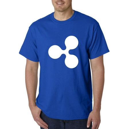 New Way 912 - Unisex T-Shirt Ripple Cryptocurrency Money Symbol XRP Logo 4XL Royal (Best Way To Day Trade Cryptocurrency)