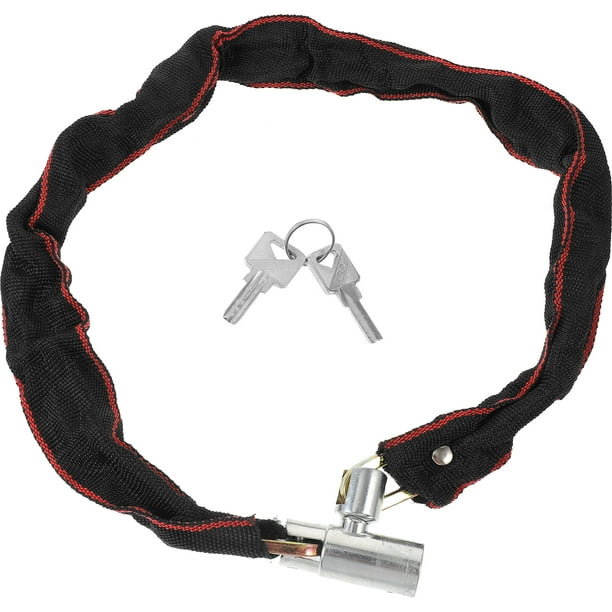 Bloqueo de cable de bicicleta 80CM Heavy Duty cable de acero inoxidable bloqueo de bicicleta para bicicleta de seguridad al aire libre (negro)