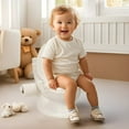 thumbnail image 2 of Dolu: Teaching Toddler Potty - White - Realistic Design Training Toilet For Toddlers, Adjustable Height, Washable Pot, Flush Sound Effects, Ages 18mo+, 2 of 9