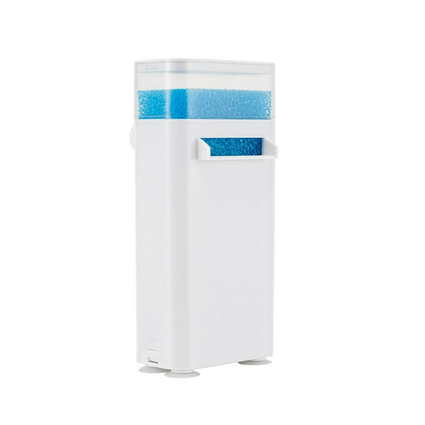 Filtro de esponja para acuario, nivel bajo de agua, filtro de esponja bioquímico, cascada silenciosa Filtro doble de 4 W