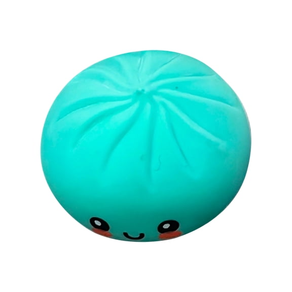 Jollyzo Colorful Dumpling Squeeze Toys with Steamer – Jumbo Slow Rising Fidget Toys, Mystery Dumpling Stress Ball for Kids & Adults, Big Emotional Support Dumplings, Glitter Sensory Squeeze Toy