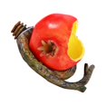 thumbnail image 3 of KAKOWELY Flat Base Simulation Pomegranate and Branch Shaped Plastic Feeding Bowl Creative Cage Mounted Food Containers for Pet Birds Parrot Cage Use (Red),3.54X"X3.54"X2.95", 3 of 4