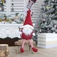 thumbnail image 1 of Muñeco navideño de Papá Noel con patas largas, adorno de peluche, juguete decorativo para niños, regalo, artículos básicos para el hogar, 1 of 1