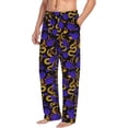 thumbnail image 6 of Naloa Golden Snake And Purple Rose Pajama Pants Men, PJ Bottoms, Sleep & Lounge Pants-Medium, 6 of 6