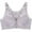 Gray, variant on Comfort Rose Bra, with Back Support Push Up Plus Size,Seamless Front Closure Lace Bras
