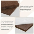 thumbnail image 3 of Uxcell Furniture Pads, 16Pcs 2" Square Self Adhesive Felt Furniture Pads, Floor Protectors for Furniture Feet Chairs Legs Hardwood Floors (Brown), 3 of 6