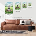 thumbnail image 5 of Happy Easter Hello Spring Schnauzer Playing Football Vertical Matte Canvas Poster Miniature Schnauzer Dog Lover Wall Art Home Decor - 13003, 5 of 5