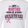 thumbnail image 4 of Inktastic My Sister is a Survivor Breast Cancer Awareness Long Sleeve Youth T-Shirt, 4 of 5