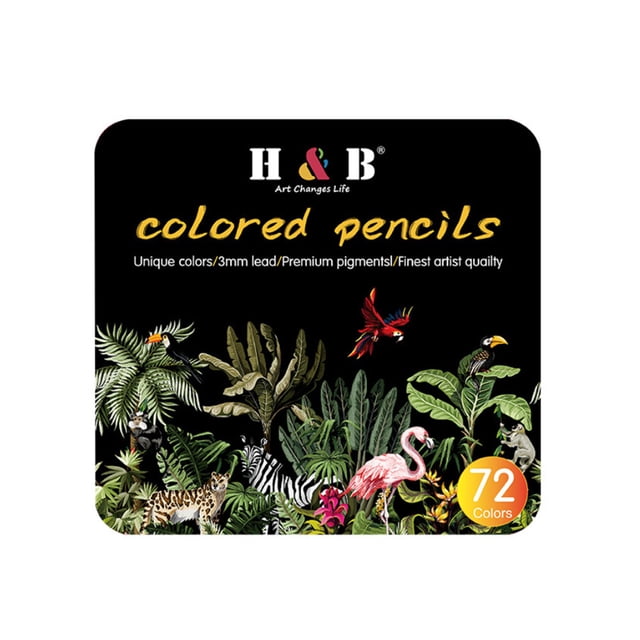 Professional 72/120-Piece Wood Colored Pencil Set for Artists & Beginners - Ergonomic Grip, Vibrant Colors for Drawing, Coloring, Calligraphy - Exquisite Iron Box Packaging, Ideal Gift for Christmas,