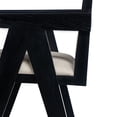 thumbnail image 6 of Christopher Knight Home Modern 27" Counter Height Bar Stools, Upholstery Seat, Solid Wood Frame, Black, Set of 2, 6 of 12