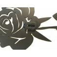 thumbnail image 4 of Bookishbunny Large Metal Rose Flower Wrought Iron Wall Art Home Decor Decoration Patio Black Plaque Hand Made, 4 of 5