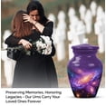 thumbnail image 4 of Star Galaxy Funeral Cremation Urn For Ashes Male - 10 Inch Purple Urn For Women - Blue Urns For Adults Man And Woman, 1 Large And 4 Keepsake Urns For Human Ashes Adult Female, 3 Inch, 4 of 7