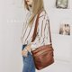 thumbnail image 1 of Bolso de mensajero de mujer de PU suave sólido Bolso de hombro con múltiples bolsillos (marrón), 1 of 9