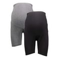 thumbnail image 5 of Times Two Overbelly Active Maternity Shorts 2pk, 5 of 6