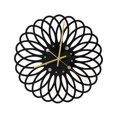 thumbnail image 1 of Reloj de pared de estilo moderno Eease Reloj de pared de acrílico negro Reloj de pared silencioso sin batería, 1 of 6