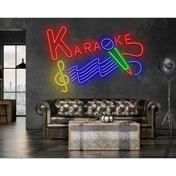 Glowneon Karaoke Night Bar Neon Sign