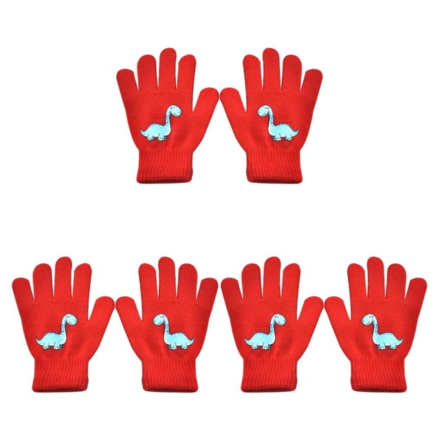 Guantes de invierno para niños Minnieouse cómodos cálidos para tejer con patrón Type1