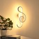 thumbnail image 5 of Lámpara de pared LED nórdica Nota musical Decoración de cabecera interior (luz blanca cálida), 5 of 8