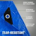 thumbnail image 4 of Tarp Rugged Rhino para todo tipo de clima, 100% impermeable, 9 x 12 pies, azul, 4 of 9