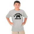 thumbnail image 5 of Control Freak Controller Geek Gamer Crewneck T Shirts Boy Girl Teen Brisco Brands XS, 5 of 6
