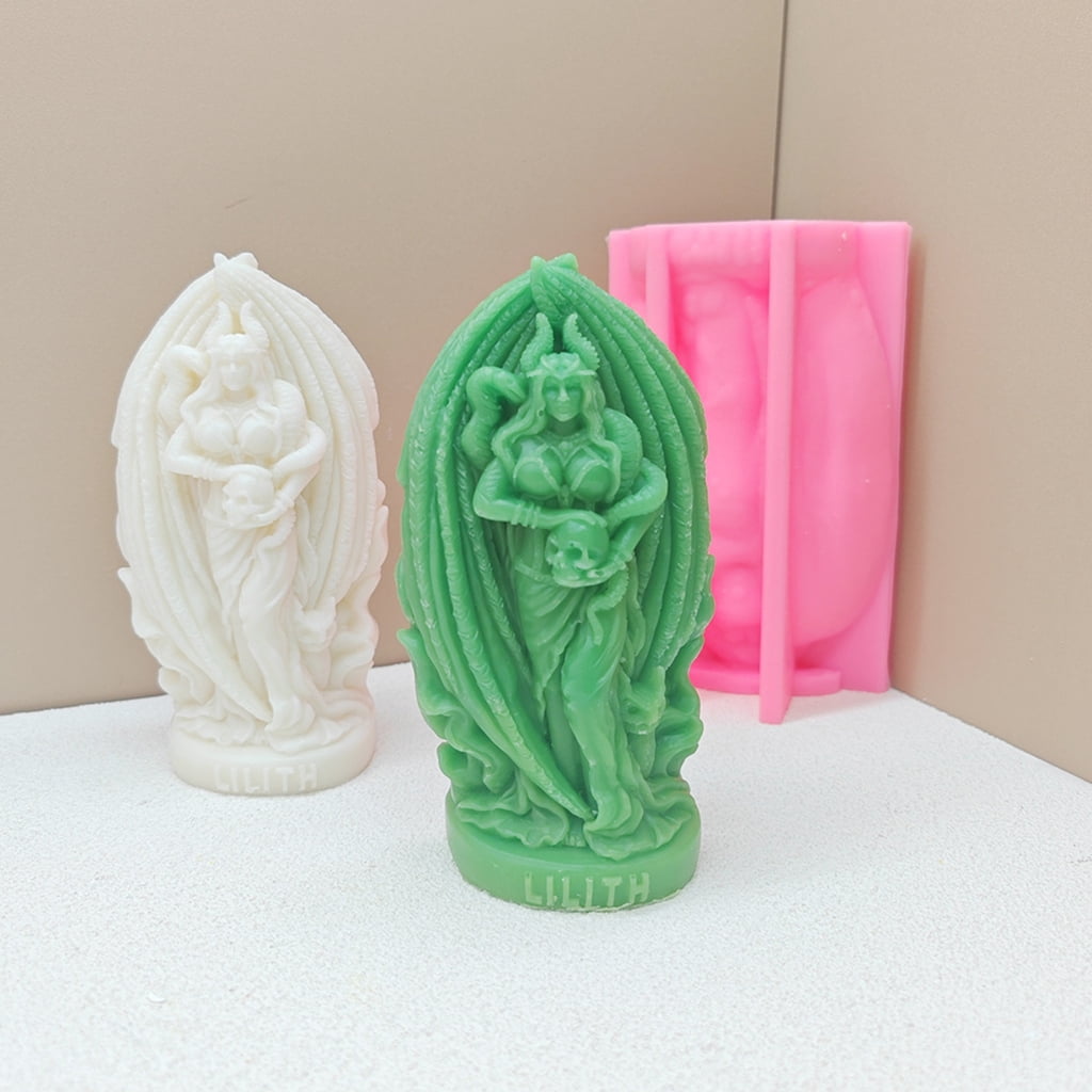 Silicone Ornament Molds Soap Making Moulds Goddess Shape Candle Moulds Silicone Texture Suitable for Home Decorations