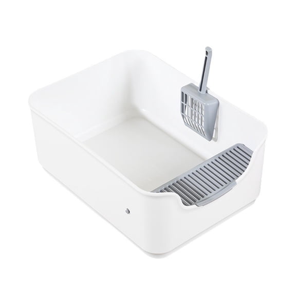 Sinyiin High Wall Cats Waste Container Odor Reducing Cats Litter Holder Sifting Scoops for Car Travel Hotel Stays
