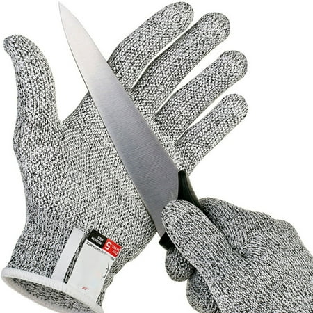 Safety Metal Mesh Anti-cut Full Finger Gloves for Cooking Working (Best Gloves For Metal Working)