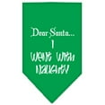 thumbnail image 2 of Christmas Pet and Dog Bandana Screen Printed, "Dear Santa... I Went With Naughty", 2 of 8