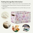 thumbnail image 6 of GZHJMY Collapsible Storage Basket Petal Rectangular Storage Bins Baskets Toys Storage Bins with Handles for Bedroom Home Office 2PCS, 6 of 7