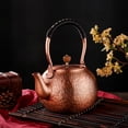 thumbnail image 2 of Classic Pure Copper Teapot without Coating, 2L Tea Kettle with Tea Ball for Loose Leaf, Chinese Style Real Copper Tea Pot for Stovetop Safe, 2 of 6
