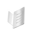 thumbnail image 2 of Injueey Soporte de inodoro Soporte de baño de montaje de jabón Instalación práctica Decoración de estilo simple Suministros de baño de malla Accesorios de baño Blanco brillante Injueey HA082183-02B, 2 of 6