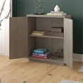 thumbnail image 3 of Evelyn&Zoe Alston 28" Wide Rectangular Accent Cabinet, Antiqued Gray Oak, 3 of 8