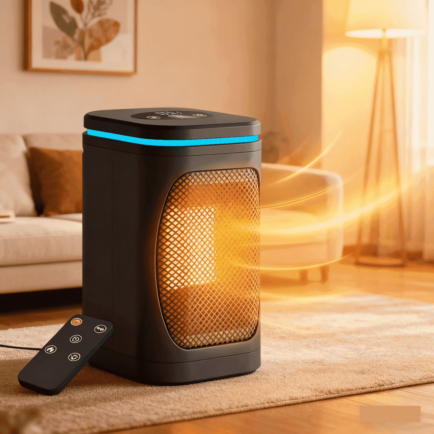 Dyson AM09 Hot + Cool Fan Heater, Warms Rooms Quickly, Iron/Copper