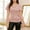 *Pink, variant on ClodeEU Women's V Neck Sequin Short Sleeve Blouse with Waist-Tie for Evening Blue,Womens Plus L